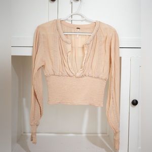 Free People Button blouse